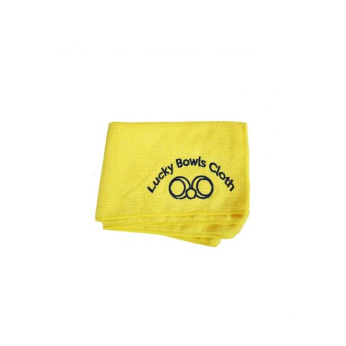 Microfibre Cloth (Embroidered Lucky Bowls Logo) Yellow